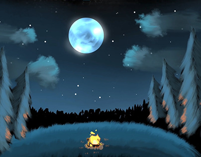 Silent Night Campfire Animation