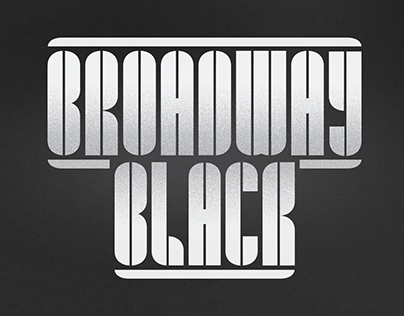 Broadway Black Modular Font
