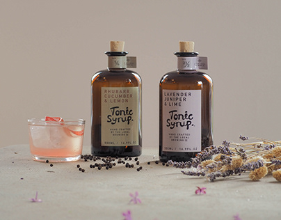 Tonic syrup - Etikett design