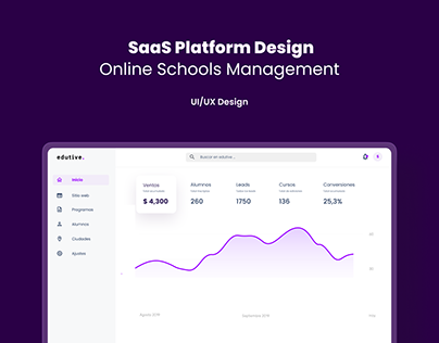 Project thumbnail - SaaS Platform Design Online Schools Management