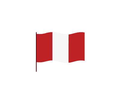 Peru flag Lottie JSON animation