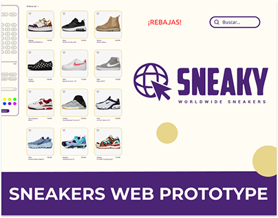 Sneaky - Sneakers web protoype