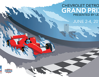 Detroit Grand Prix Poster