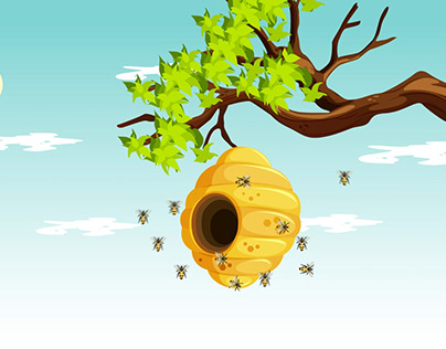 bee hive animation