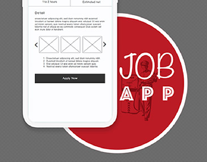 Freelance Job App Wireframe