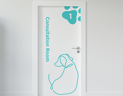 Veterinary Clinic Door Graphics