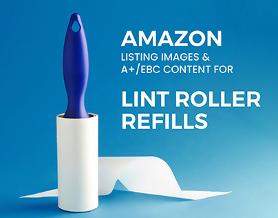 Amazon Listing Image & A+Content for Lint Roller Refill