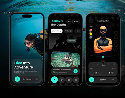 Scuba Diving Booking App UI