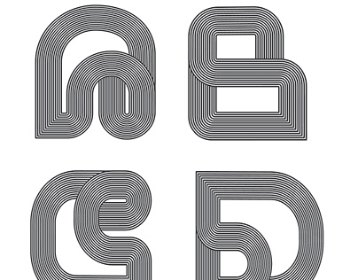 Optical illusion font