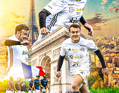 POSTER MACRON OLYMPIQUE