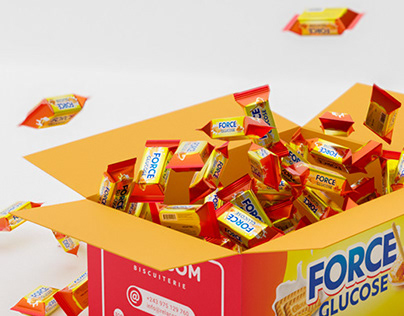 Logo and Biscuit Packaging - Force Glucose