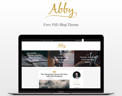 Abby Free PSD Blog Theme