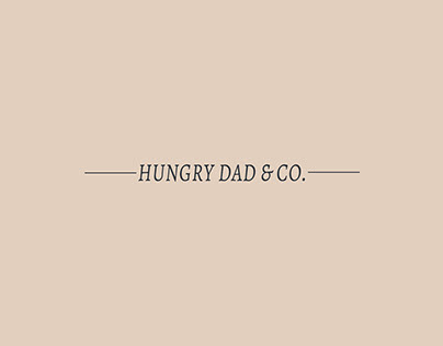 Hungry Dad & Co. Logo + Menu + packaging