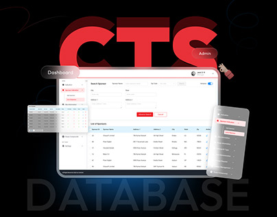 Project thumbnail - CTS Database Dashboard | UIUX