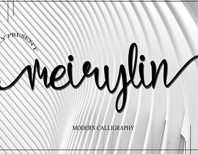 Meirylin Calligraphy Font