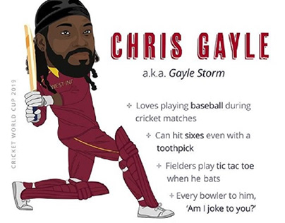 Chris Gayle Projects | Photos, videos, logos, illustrations and branding on  Behance