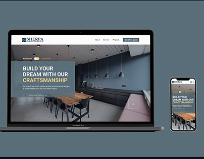 Sherpa Construction - UX/UI | Web/app design