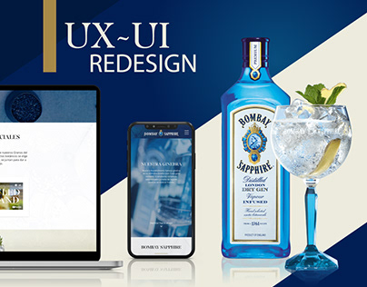 Bombay Sapphire - UX / UI Redesign Desktop - Mobile