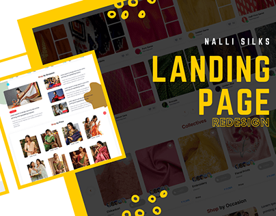 Nalli Silks Landing page & Gift Voucher Re-Design