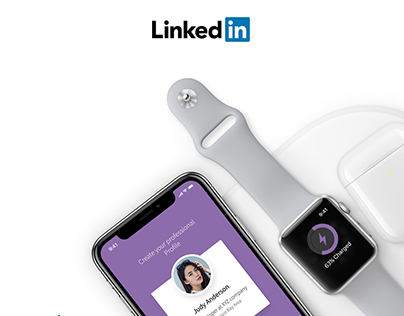 Linked in UI Concept for Iphone X