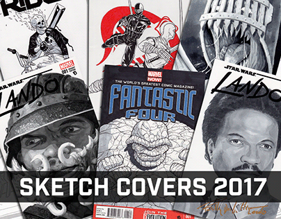 Comic Book Sketch Covers 2017