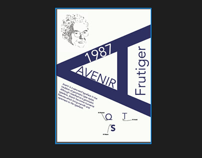 Avenir Font Family Poster