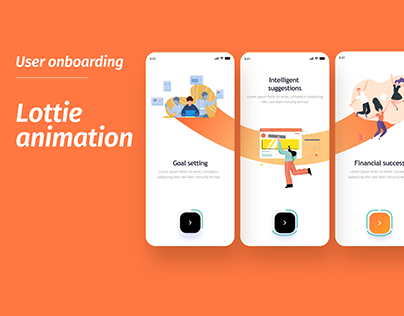 Onboarding with Lottie animation