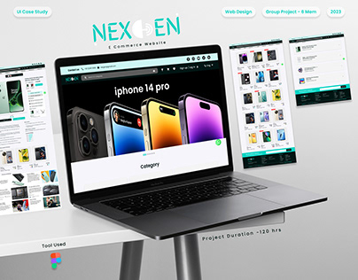 NexGen E-Commerce website - UI case study