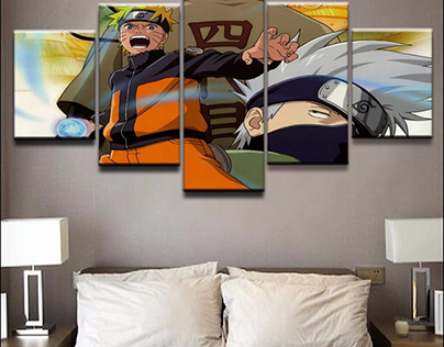 Naruto 5 Panel Canvas Wall Art Decor