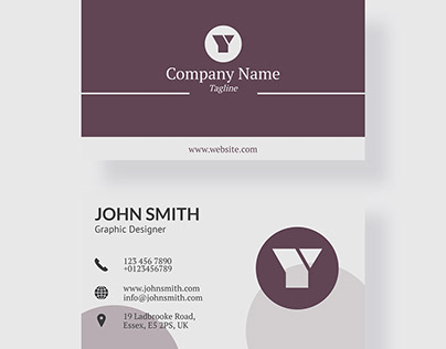 Elegant Graphic Designer Business Card