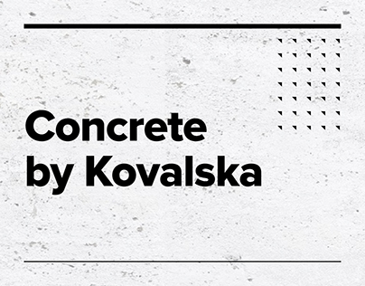 Website for “Concrete by Kovalska”