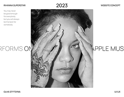 Website concept | Rihanna