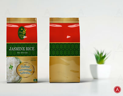 Jasmine Rice Thai  Packaging by AdisonCreativeStudio.