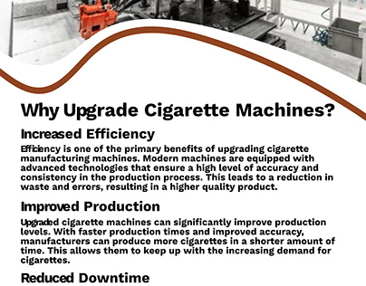 Why Upgrade Cigarette Machines?