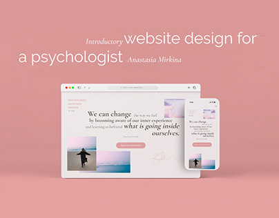Website design for a psychologist
