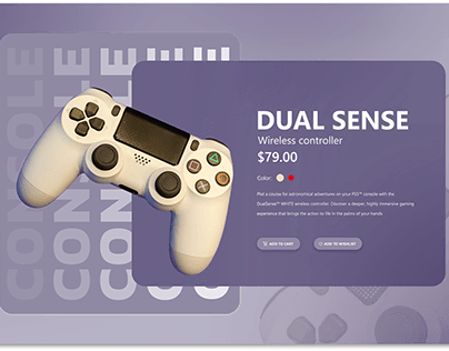 Gaming Console Website Prototype