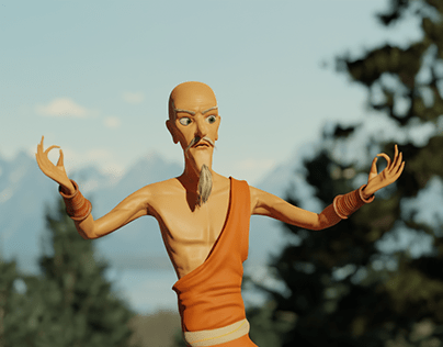 3D Monk Character