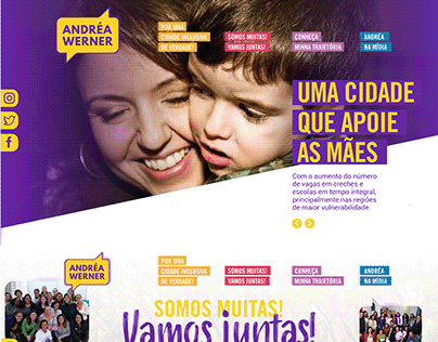 Webdesign / Campanha Política Vereadora Andréa Werner