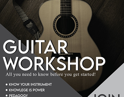 Guitar Workshop Poster / Pamphlet