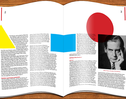 Bauhaus magazine layout (school project)