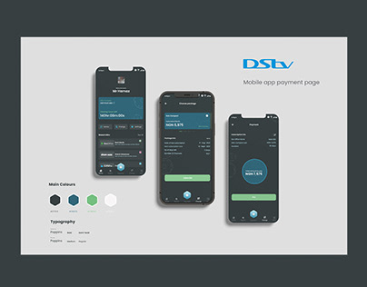 Dstv Mobile app design