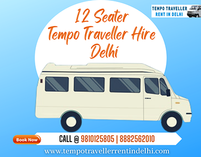 12 Seater Tempo Traveller for Outstation Trip