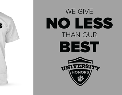 NIU Honors Program Official 2015-16 T-Shirt