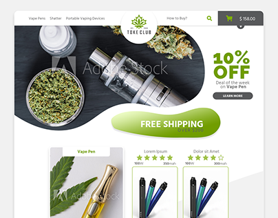 Cannabis and Vape Pens - Web Design