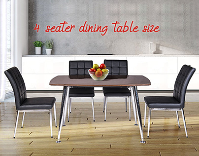4 seater dining table size