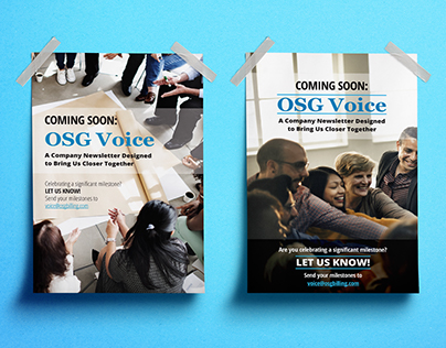 OSG Voice Announcement Posters