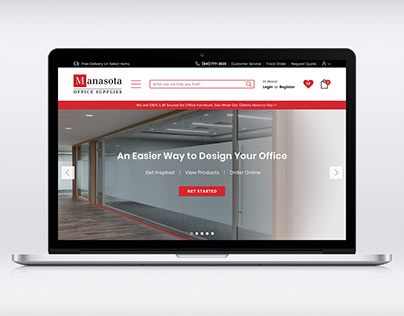 Ecommerce design - furniture and office products store