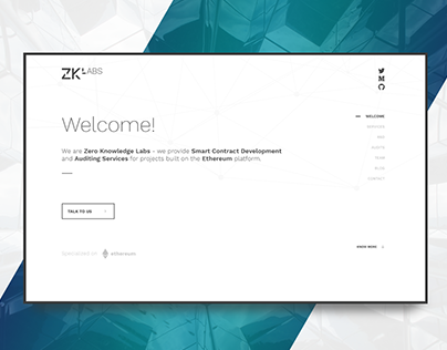 ZKLabs Landing Page