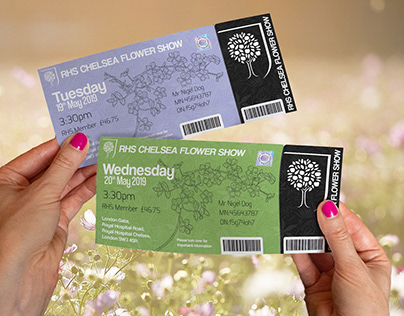 Flower Show - Ticket Design