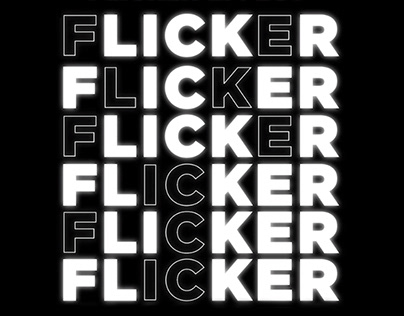 Flicker Text GIF